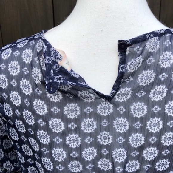 Band Of  Gypsies Blue Romper Sz M - Picture 8 of 11